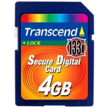  SDHC 04Гб Transcend (скорость 133X)