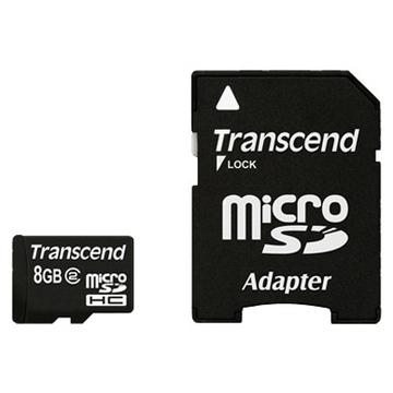  MicroSDHC 04Гб Transcend Класс 10 (адаптер)