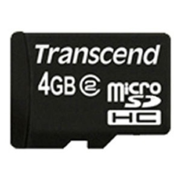  MicroSDHC 04Гб Transcend Класс 2 (адаптер)