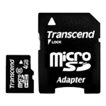  MicroSDHC 04Гб Transcend Класс 6 (адаптер)