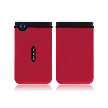 Внешний винчестер 500 gb Transcend StoreJet Mobile Red (2.5", USB2.0, резиновый, противоударный)