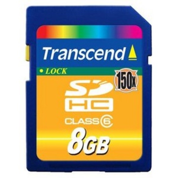  SDHC 08Гб Transcend (скорость 150X)