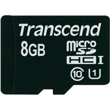  MicroSDHC 08Гб Transcend Класс 10 UHS-I (без адаптера)
