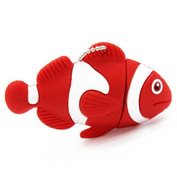 Оригинальная подарочная флешка Present ANIMAL01 128GB Red (рыбка)