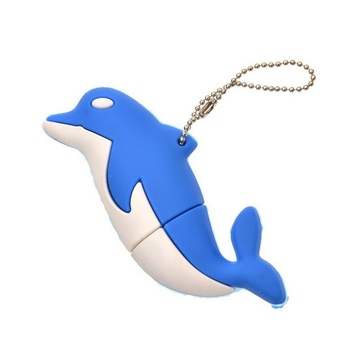 Оригинальная подарочная флешка Present ANIMAL65 16GB Blue (дельфин)