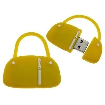 Оригинальная подарочная флешка Present BAG07 08GB Yellow (сумка с молнией)
