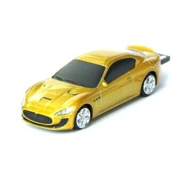 Оригинальная подарочная флешка Present CAR19 04GB Yellow (Спортивный автомобиль)