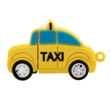 Оригинальная подарочная флешка Present CAR25 08GB Yellow (такси)