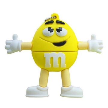 Оригинальная подарочная флешка Present FOOD01 04GB Yellow (фигурка m&m)