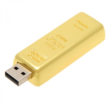 Оригинальная подарочная флешка Present GLD01 08GB (слиток золота)