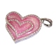 Оригинальная подарочная флешка Present HRT09 04GB Pink (флешка-сердечко с рисунком в виде сердца серебрянными кристаллами на цветном фоне)