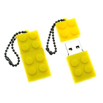 Оригинальная подарочная флешка Present ORIG08 16GB Yellow (флешка-конструктор LEGO, без блистера)