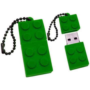 Оригинальная подарочная флешка Present ORIG08 04GB Green (флешка-конструктор LEGO, без блистера)