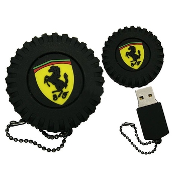 Оригинальная подарочная флешка Present ORIG116 64GB (колесо с логотипом Ferrari, без блистера)