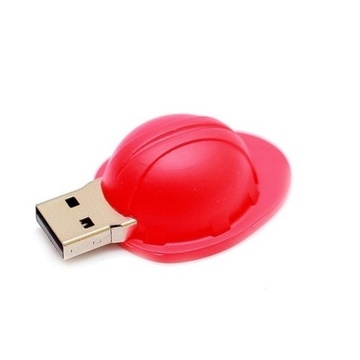 Оригинальная подарочная флешка Present ORIG144 256GB Red (строительная каска)
