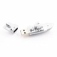 Оригинальная подарочная флешка Present ORIG153 04GB White (корабль)