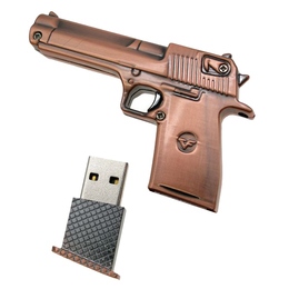 Оригинальная подарочная флешка Present ORIG69 32GB Bronze (пистолет ПМ)