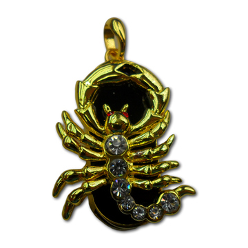 Оригинальная подарочная флешка Present ZODIAC01 04GB (знак зодиака скорпион, на темном фоне, 7 камней, 10 лап)