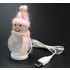 USB-сувенир Снеговик Blue с изменяющейся подсветкой