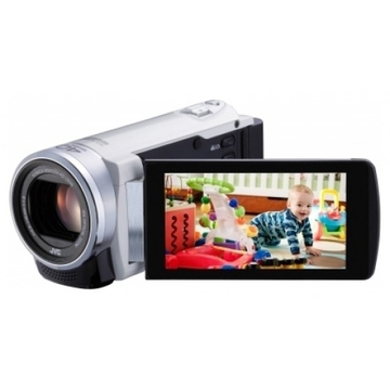  JVC GZ-E205 White (AVCHD, Full HD видео, 40x, 3,0", SD/SDHC/SDXC, AV, HDMI, USB, BN-VG108)