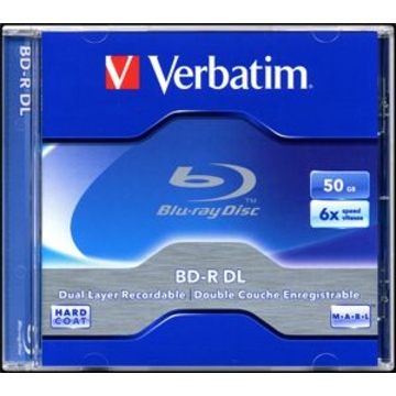 Blu-Ray BD-R Verbatim Jewel Case 1шт (50GB, 6x, 43748)
