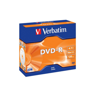Диск DVD-R Verbatim Jewel Case 10шт (4.7GB, 16x)
