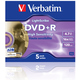 DVD+R (болванка) Verbatim Jewel Case 5шт (4.7GB, 16x, Lightscribe, 43575)