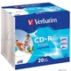 CD-R Verbatim Cake Box 50шт (700MB, 52x, Wide Thermal Printable, 43577)