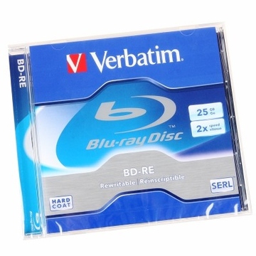 Blu-Ray BD-RE ("болванка") Verbatim Jewel Case 1шт (25GB, 2x)