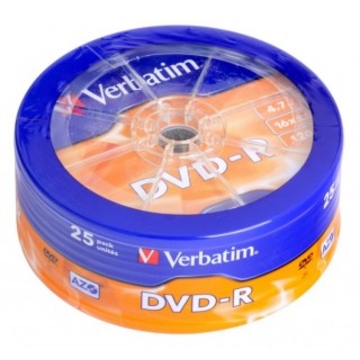 Диск DVD-R Verbatim Shrink 25шт (4.7GB, 16x, 43730)