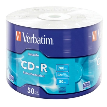 CD-R Verbatim Shrink 50шт (700Mb, 52x, Datalife, Extra Protection, 43787)