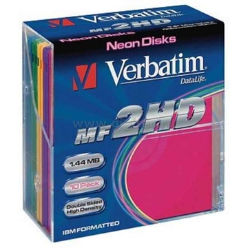 Дискеты Verbatim 2HD 10шт (3.5", пластик, DL, Color)