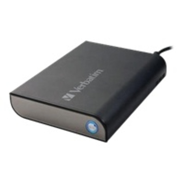 Портативный HDD 1 TB Verbatim Quad-Interface Black (3.5", USB2.0, FireWire FW800, FW400, eSATA II, файловая система HFS+ для Mac OS, 47596)