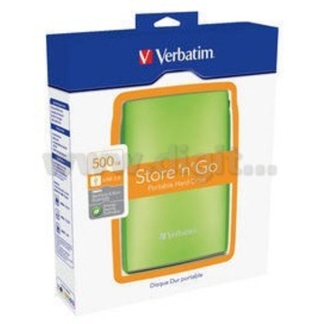 Внешний винчестер 500 gb Verbatim Store"n"Go Eucalyptus Green (2.5"", USB2.0, 53009)