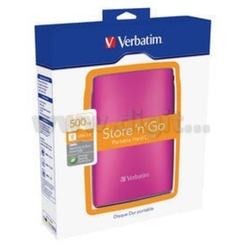 Внешний винчестер 500 gb Verbatim Store"n"Go Hot Pink (2.5"", USB2.0, 53010)