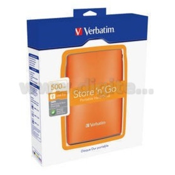 Внешний винчестер 500 gb Verbatim Store"n"Go Volcanic Orange (2.5"", USB2.0, 53013)