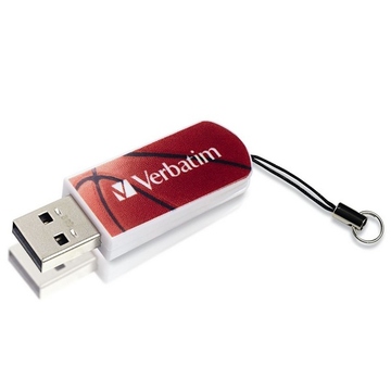 Накопитель USB2.0 Verbatim Mini Sport Edition 8GB Баскетбол